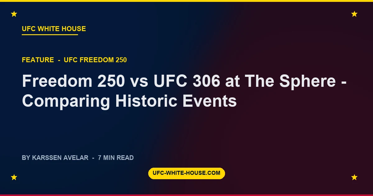 Freedom 250 vs UFC 306 at The Sphere - Comparing Historic Events